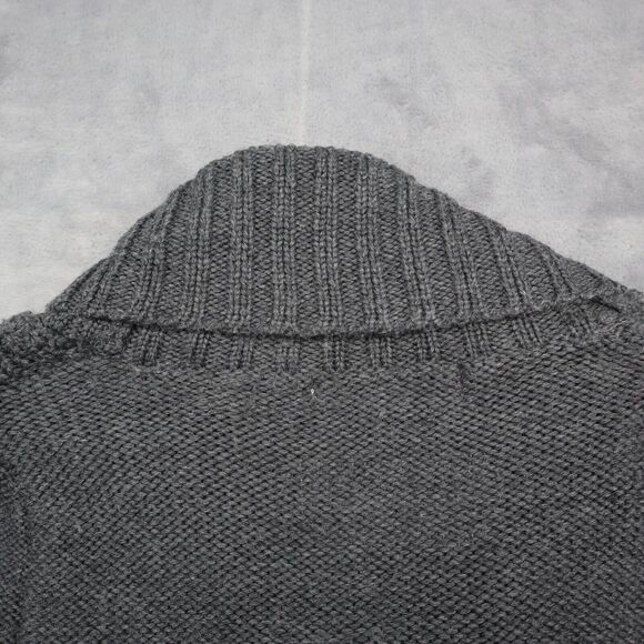 Decree Sweater Womens S Gray Cardigan Short Sleeve Button Cable Knit Acrylic - Picture 11 of 15